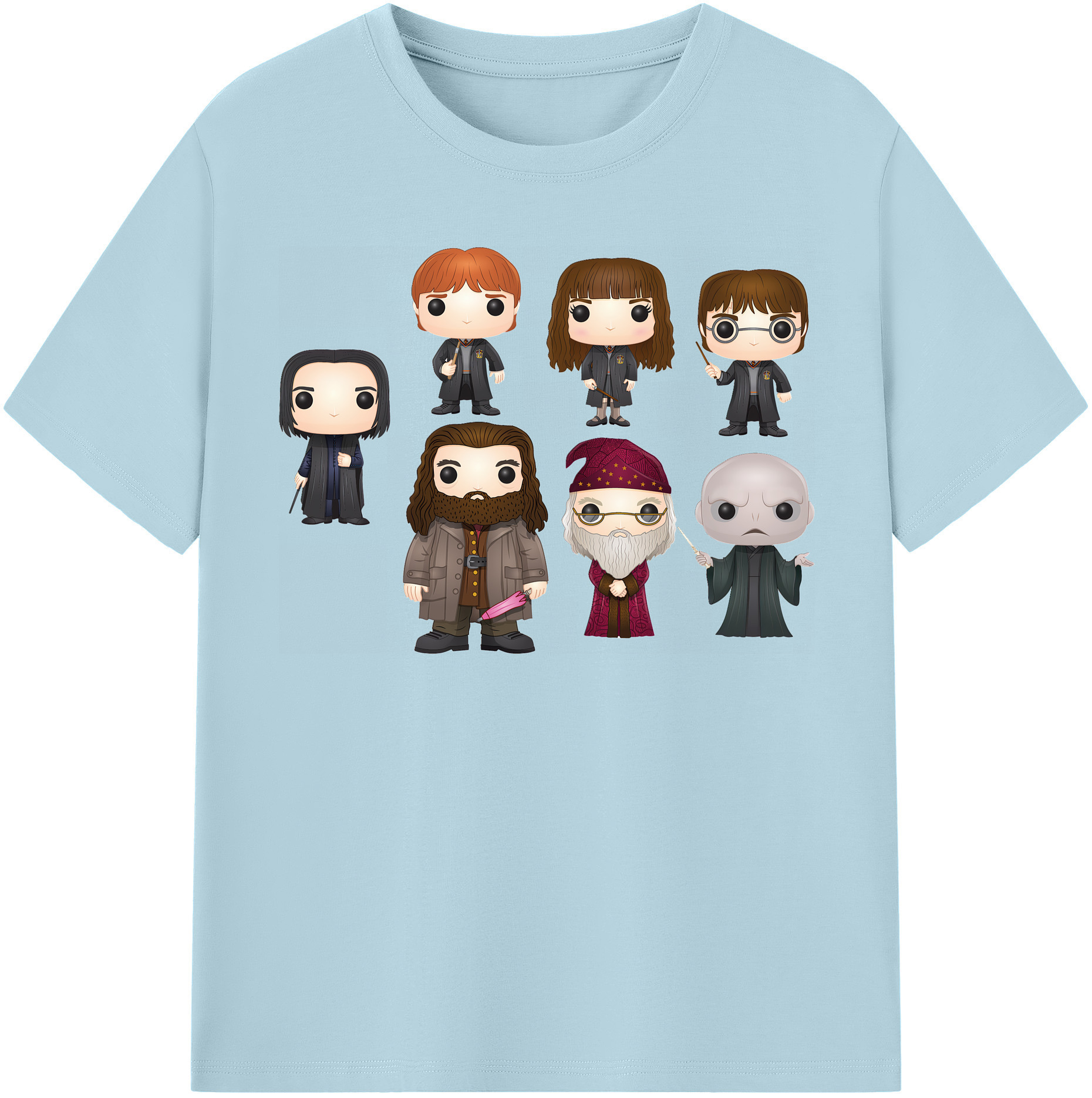 （画像用） Harry Potter ハリー・ポッターシリーズ 綿100％半袖Tシャツ（フロントプリント）
